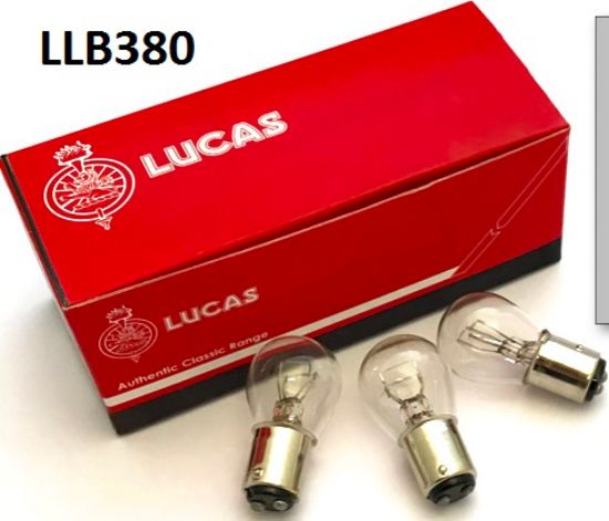 Picture of Light bulb : Rear : 12 Volt : 21 Watt/5 Watt : Genuine Lucas : Stop/Tail light bulb