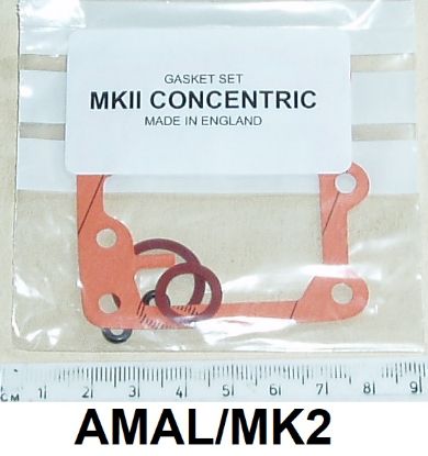 Picture of Gasket set : Amal Concentric MK2 carburetter : Gaskets and washers