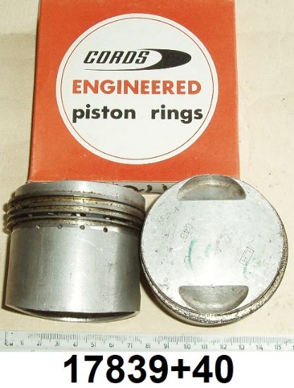 Picture of Piston set : 650cc : 68mm +40 bore : Genuine Hepolite : Very light use! : New Cords ring set and circlips