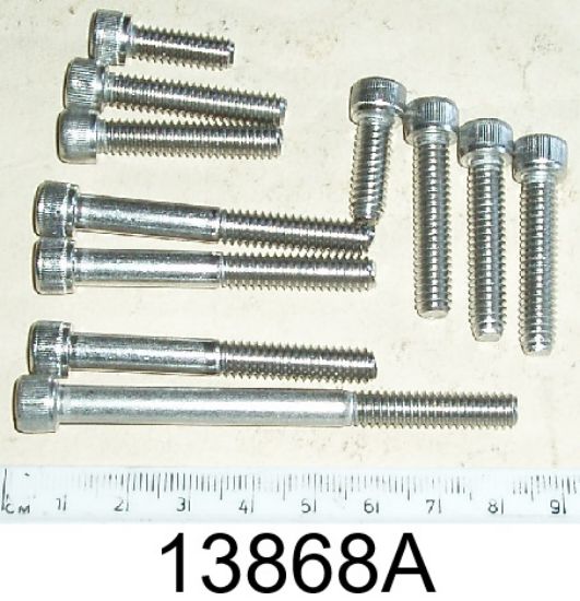 Picture of Screw set : Timing cover : Set of 11 : Post 57