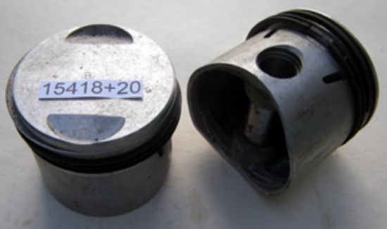 Picture of Piston set : 350cc : 63mm +20 bore : Genuine Heoplite : NOS shop soiled : Navigator