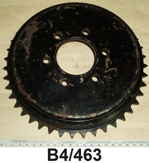 Picture of Wheel sprocket/brake drum : Rear : 5/8in x 1/4in : 3 ring type : NOS shop soiled