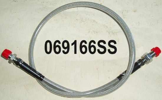Picture of Brake hose : Front : 25 inches : Braided stainless : Venhill
