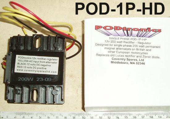 Picture of Regulator : Rectifier : Single phase : 12 Volt : 200W : Podtronics