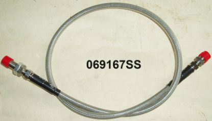 Picture of Brake hose : Front : 28 inches : Braided stainless : Venhill