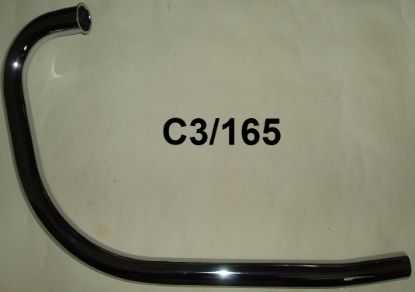 Picture of Exhaust pipe : ES2 & Model 18 OHV : Plunger frame models : Chrome