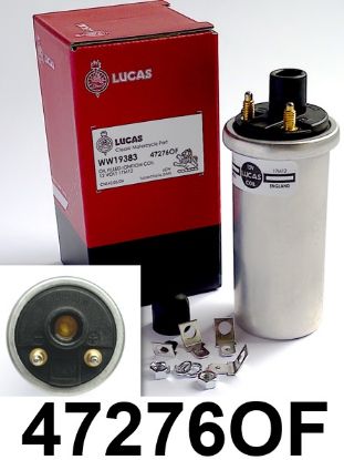 Picture of Ignition coil : 12 Volt : Oil filled : Genuine Lucas : High output